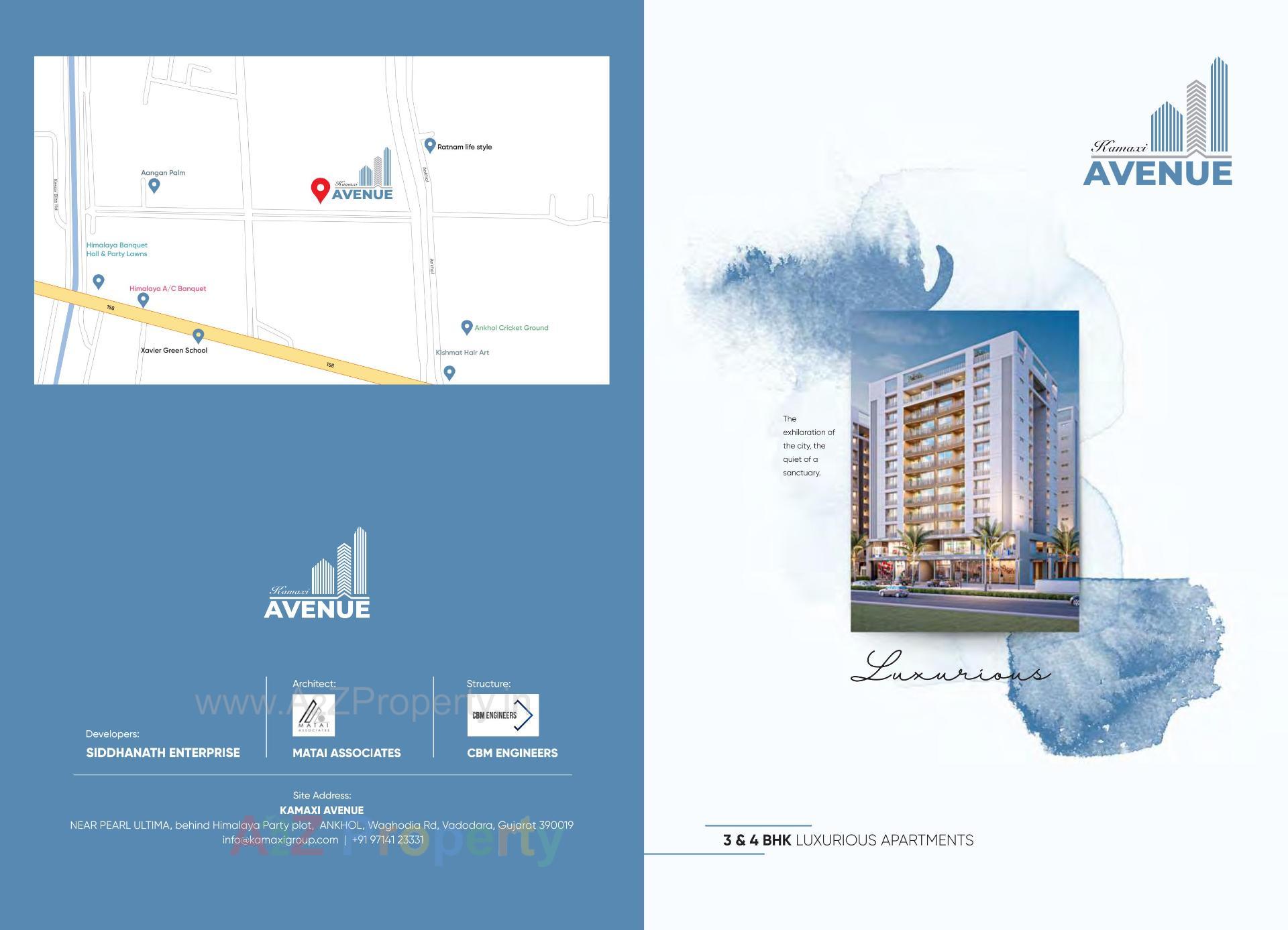  of real estate project Kamaxi Avenue located at Ankhol, Vadodara, Gujarat
