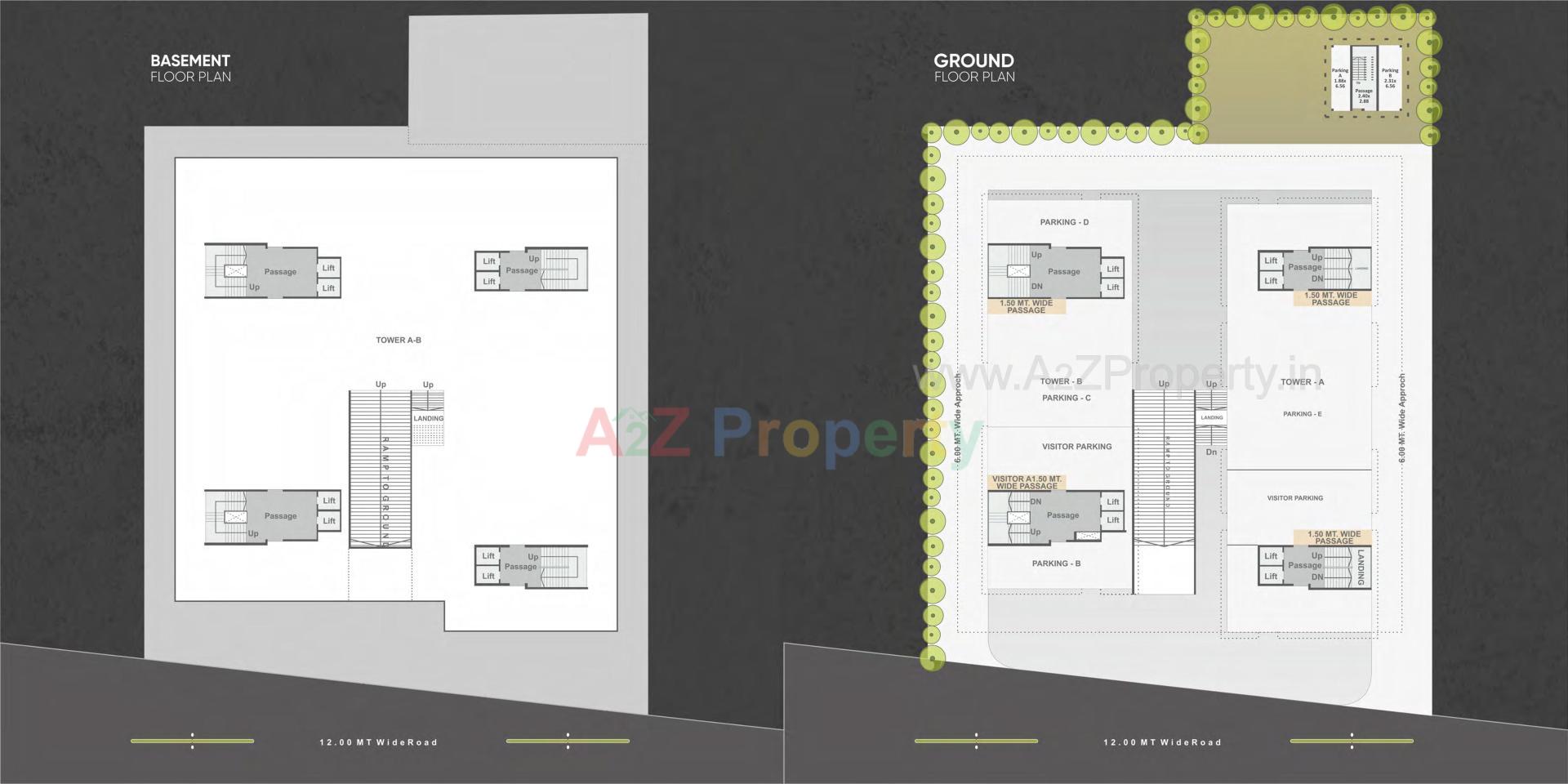 Layout of real estate project Kamaxi Highrise located at Sama, Vadodara, Gujarat