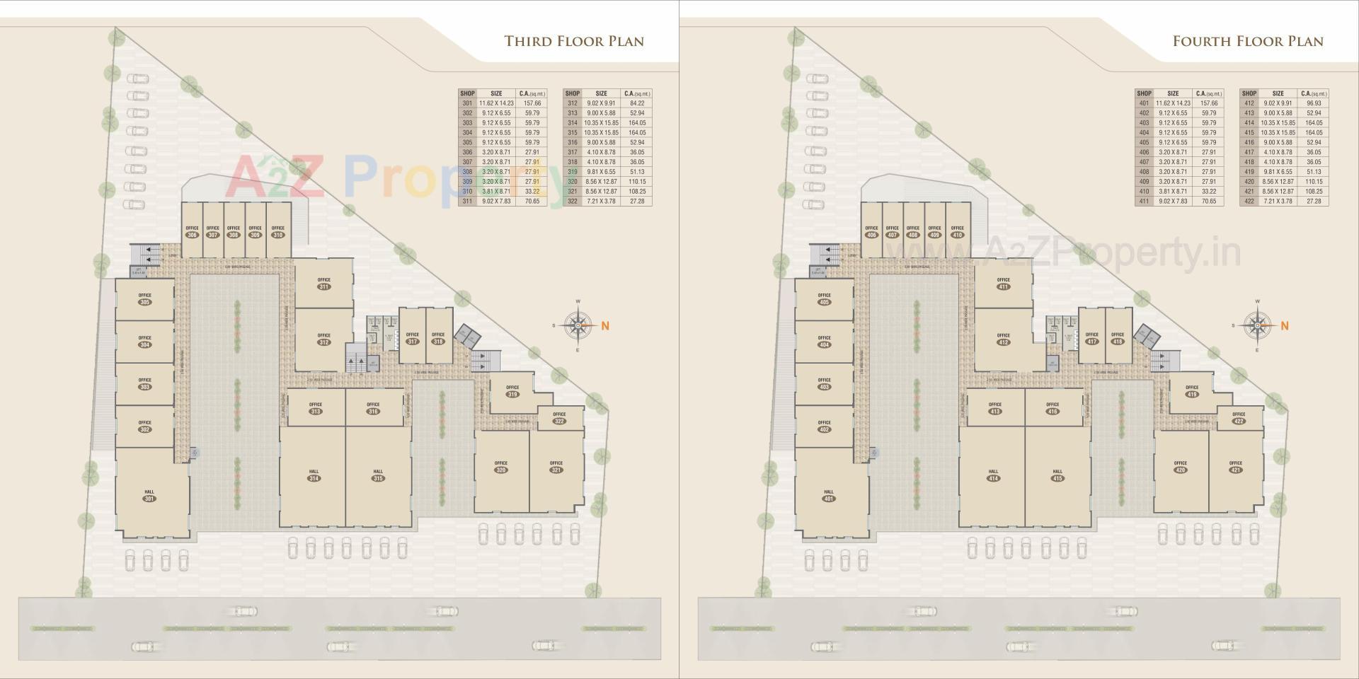 Layout of real estate project Kamaxi Kunj located at Kasba, Vadodara, Gujarat