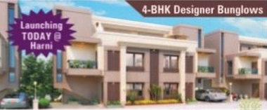 3D Elevation of real estate project Kamaxi Triplex located at Harni, Vadodara, Gujarat