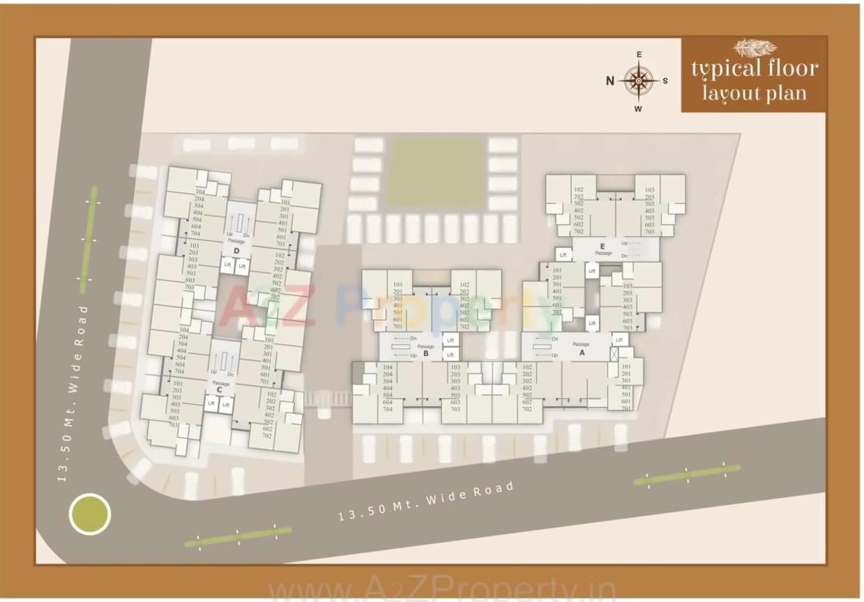 Layout of real estate project Kamdhenu Complex located at Savad, Vadodara, Gujarat