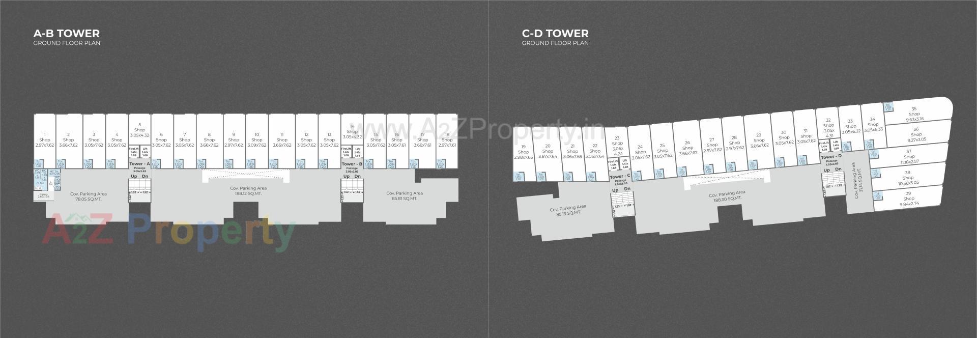 Layout of real estate project Kamdhenu Serenity Sky located at Ankhol, Vadodara, Gujarat