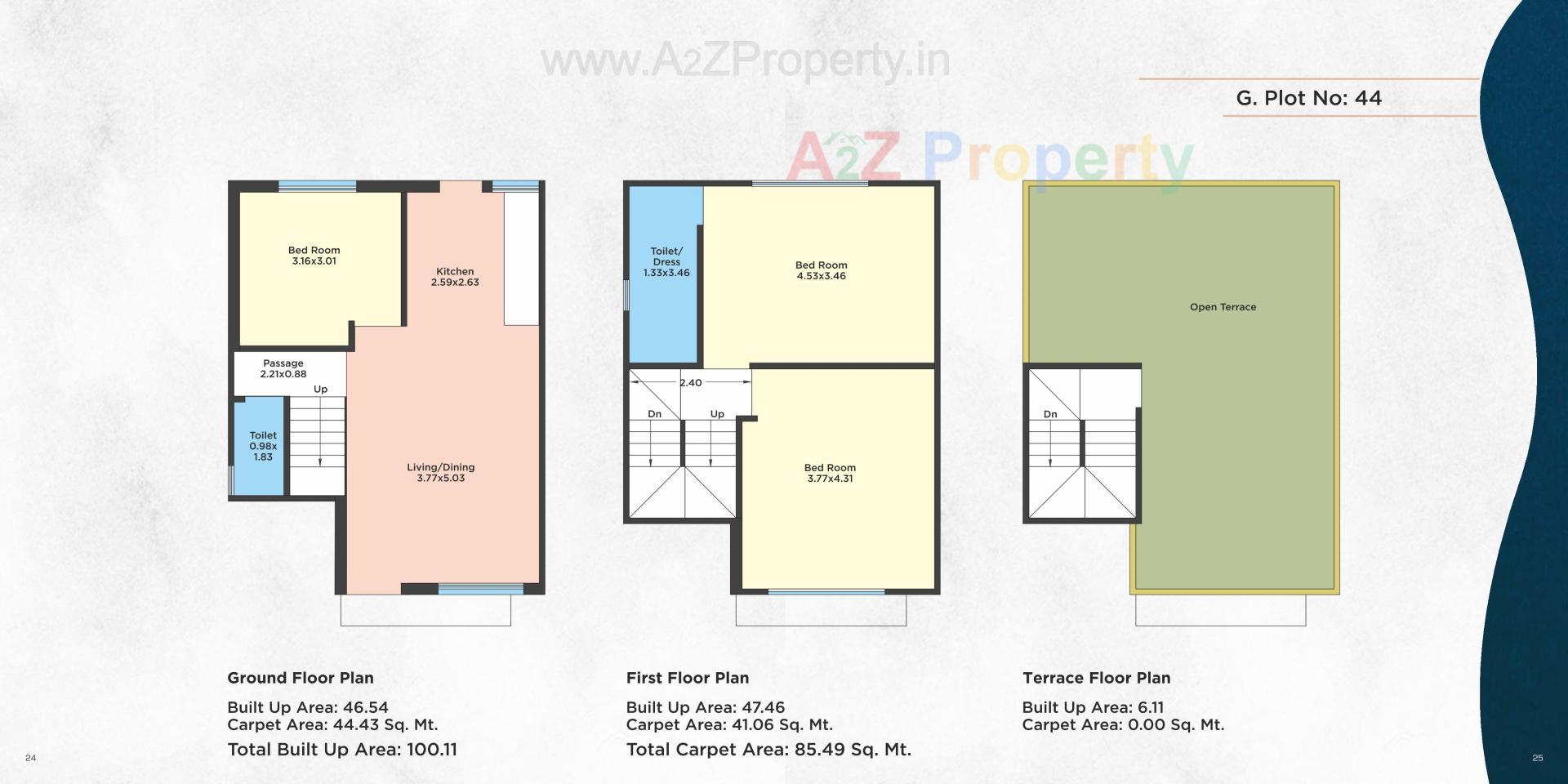 Layout of real estate project Kamdhenu Serenity Villa located at Ankhol, Vadodara, Gujarat