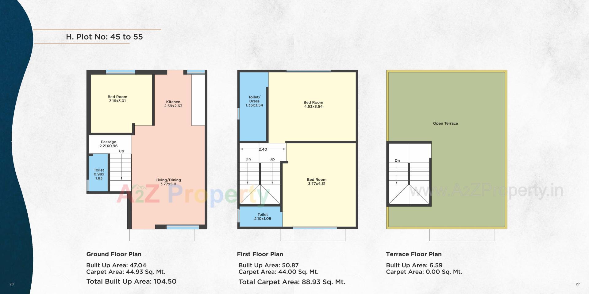 Layout of real estate project Kamdhenu Serenity Villa located at Ankhol, Vadodara, Gujarat