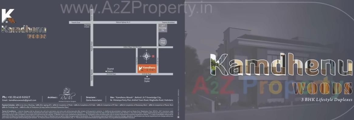  of real estate project Kamdhenu Woods located at Ankhol, Vadodara, Gujarat