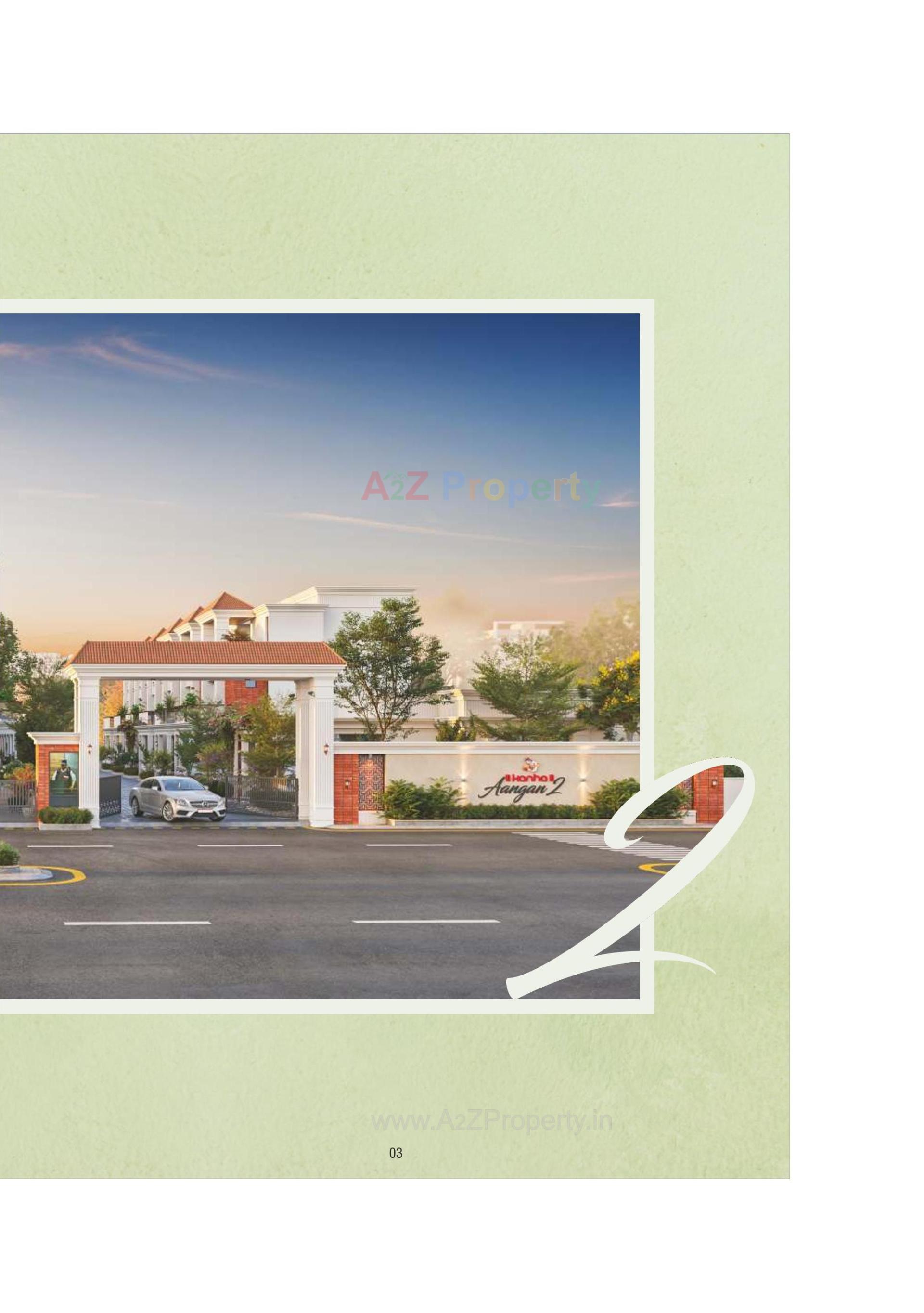 3D Elevation of real estate project Kanha Aangan located at Kapurai , Vadodara, Gujarat