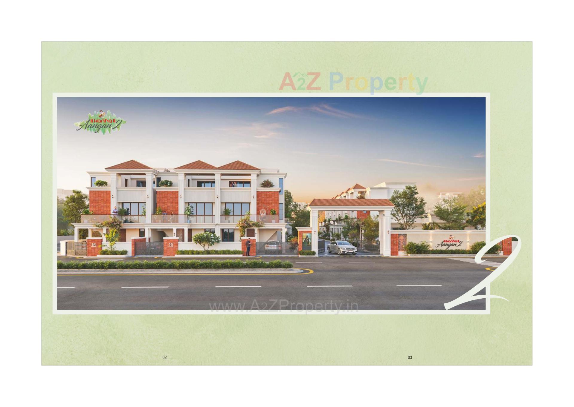 3D Elevation of real estate project Kanha Aangan located at Kapurai , Vadodara, Gujarat