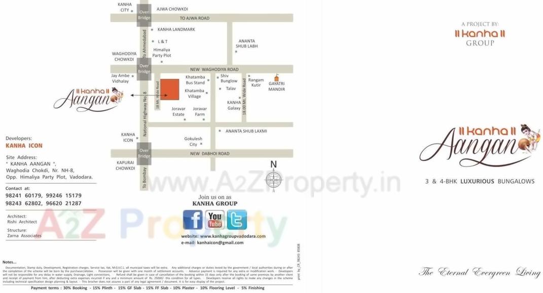  of real estate project Kanha Aangan located at Khatamba, Vadodara, Gujarat