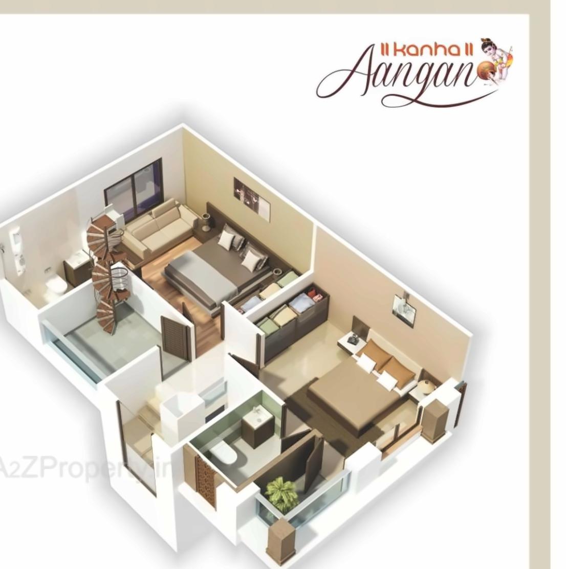 Layout of real estate project Kanha Aangan located at Khatamba, Vadodara, Gujarat