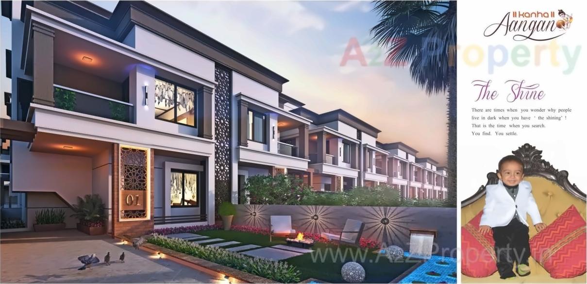 3D Elevation of real estate project Kanha Aangan located at Khatamba, Vadodara, Gujarat