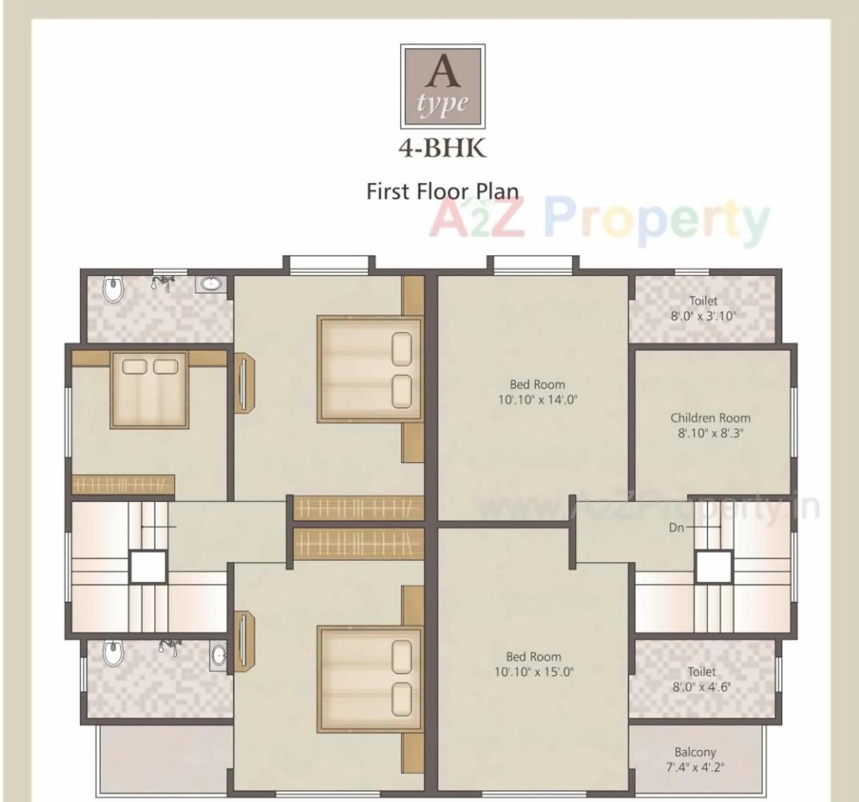 Layout of real estate project Kanha Aangan located at Khatamba, Vadodara, Gujarat