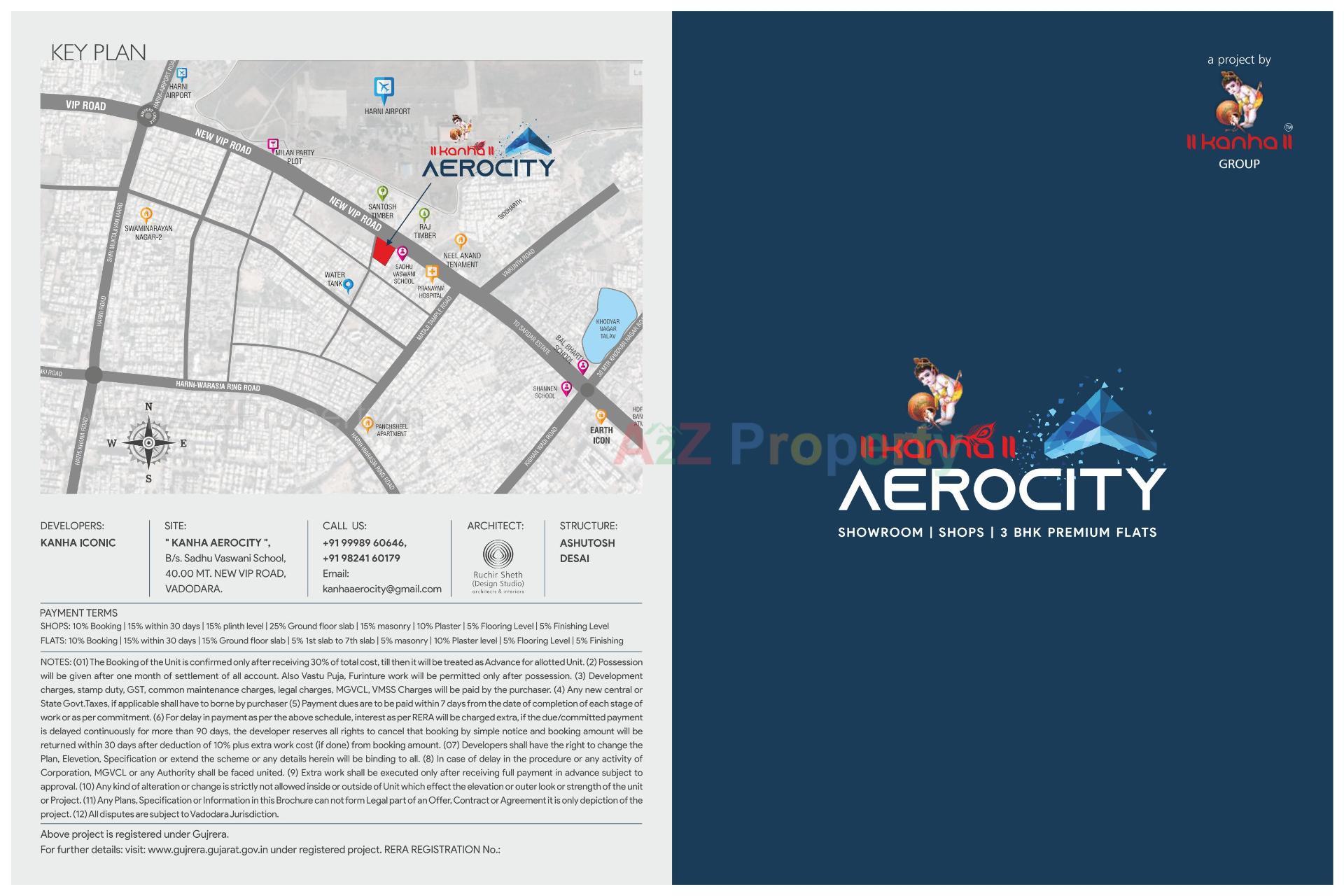  of real estate project Kanha Aerocity located at Sayajipura, Vadodara, Gujarat