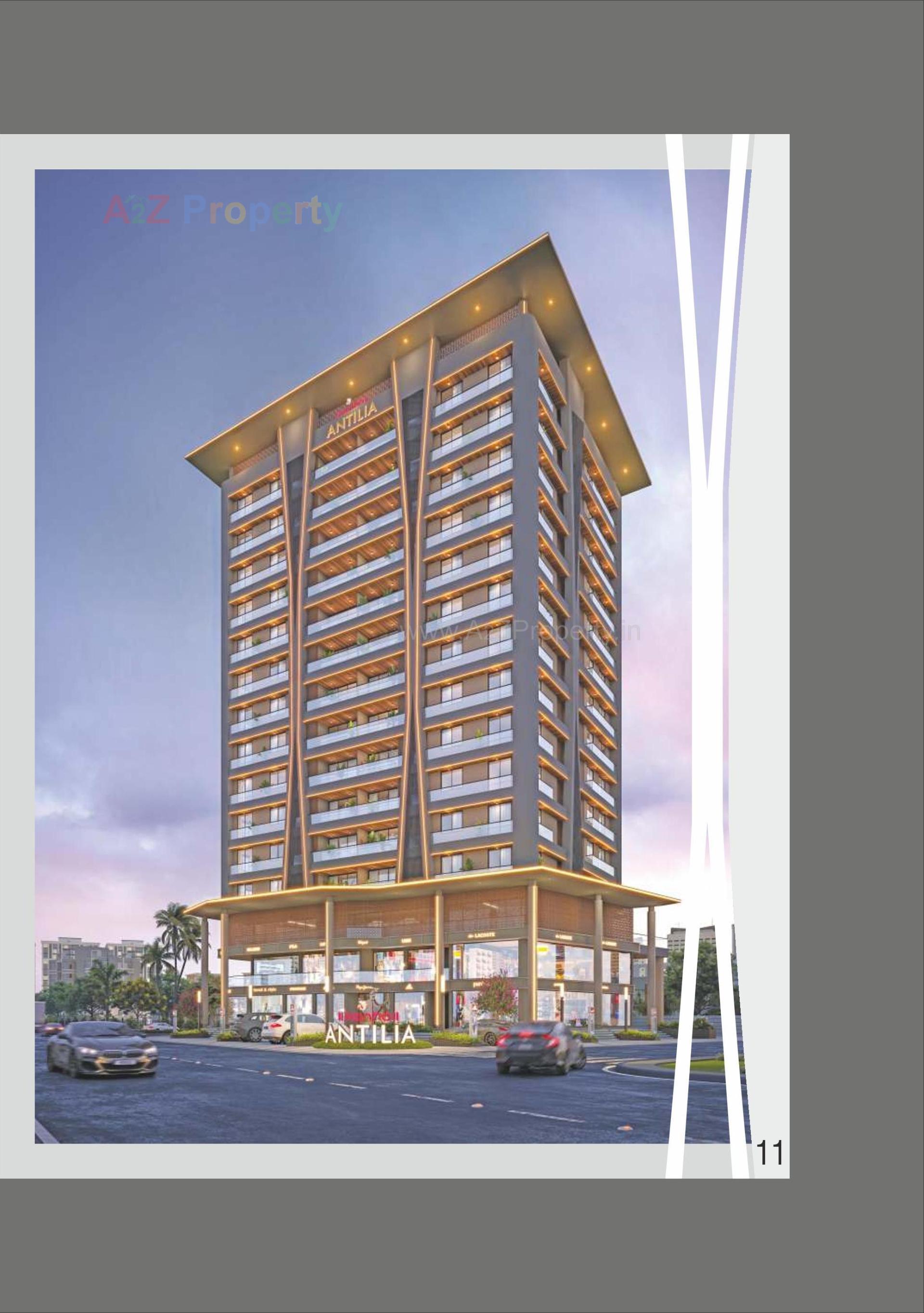 3D Elevation of real estate project Kanha Antilia located at Kapurai, Vadodara, Gujarat