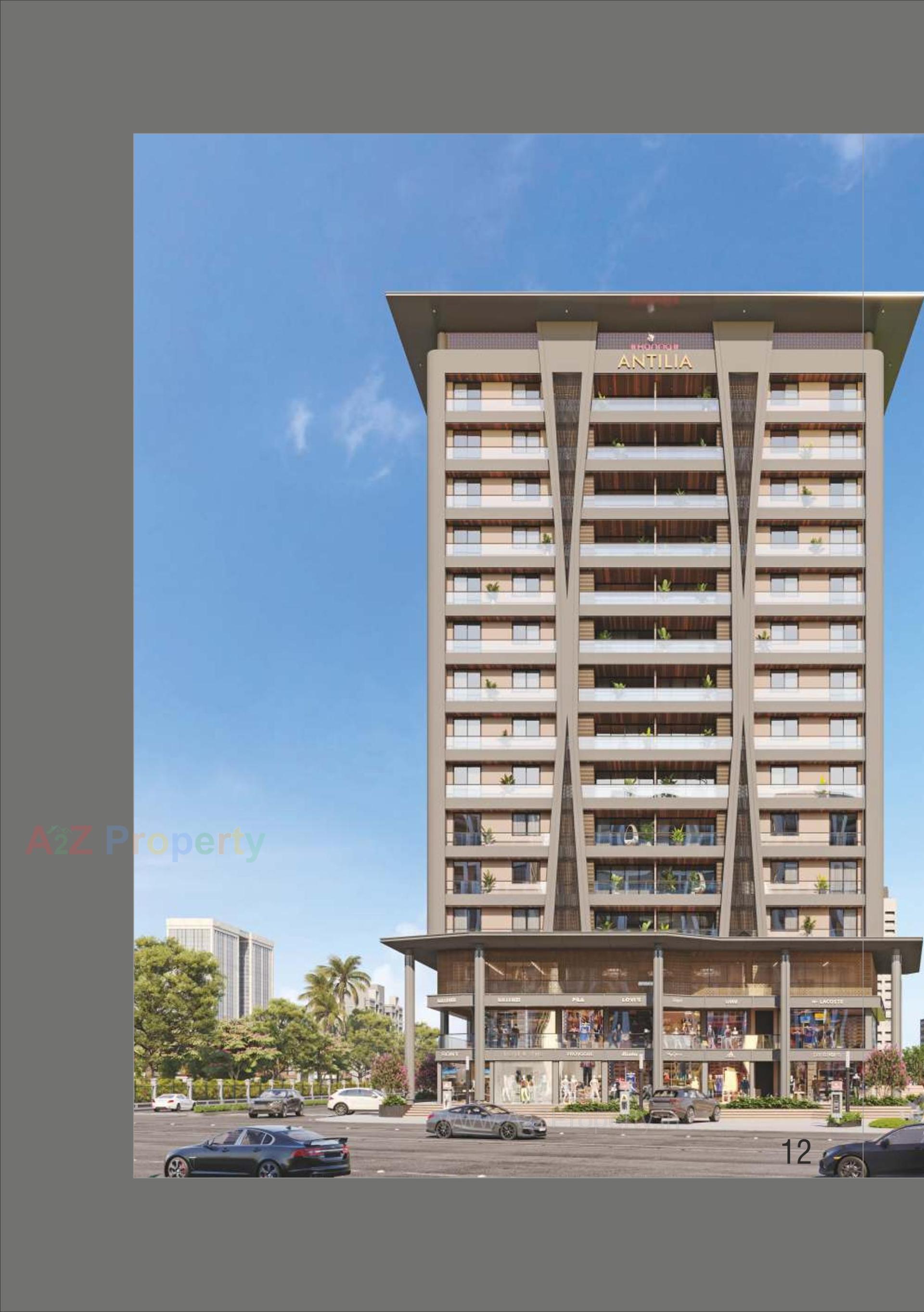 3D Elevation of real estate project Kanha Antilia located at Kapurai, Vadodara, Gujarat