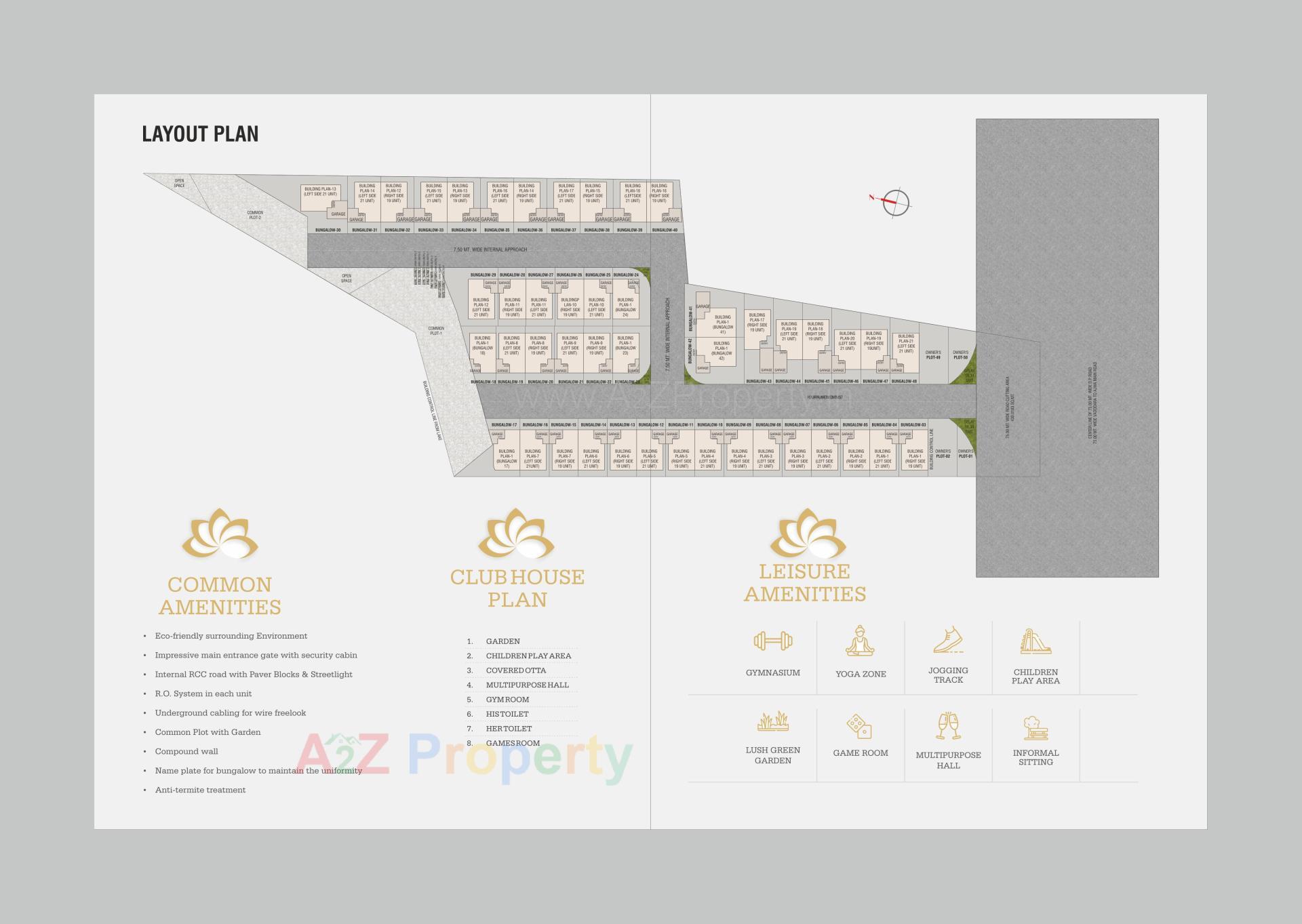 Layout of real estate project Kanha Arise located at Nimetha, Vadodara, Gujarat