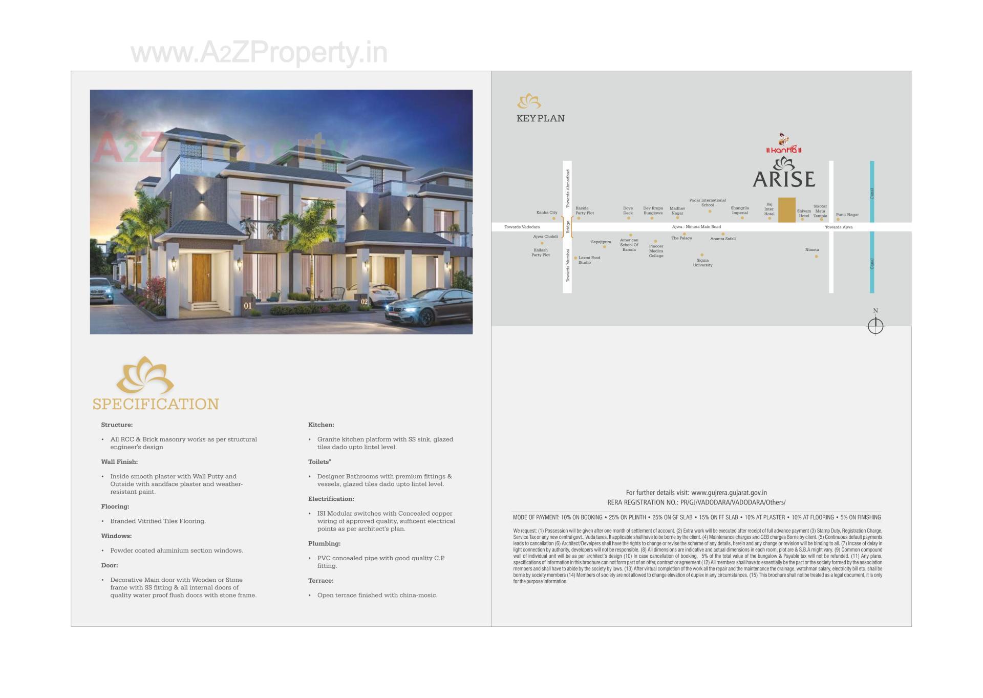  of real estate project Kanha Arise located at Nimetha, Vadodara, Gujarat