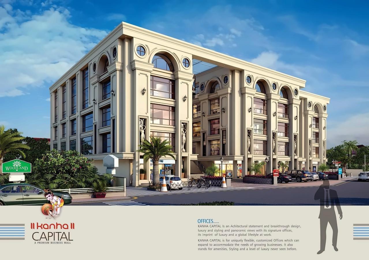 3D Elevation of real estate project Kanha Capital located at Kasba, Vadodara, Gujarat