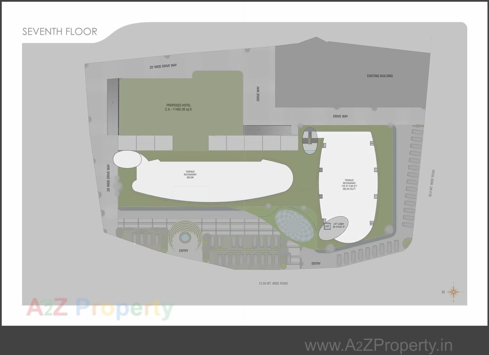 Layout of real estate project Kanha Central located at Kasba, Vadodara, Gujarat