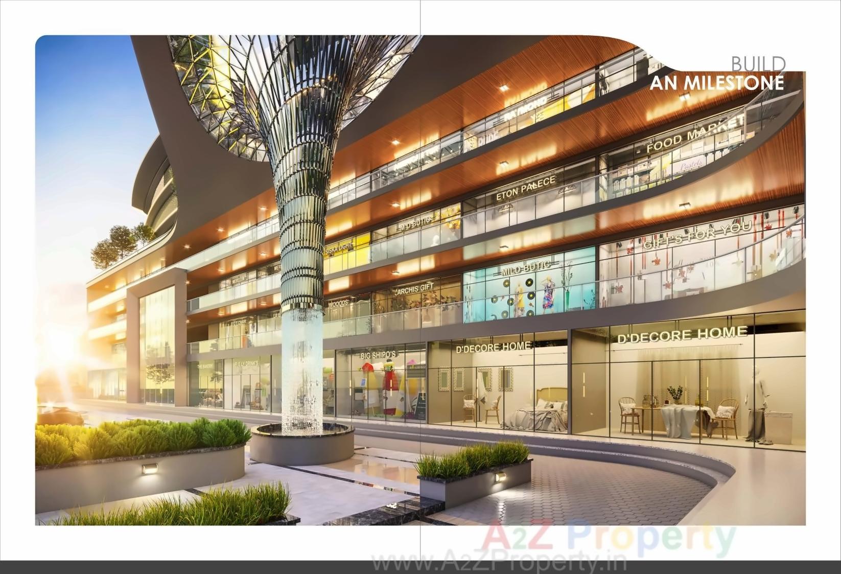 3D Elevation of real estate project Kanha Central located at Kasba, Vadodara, Gujarat