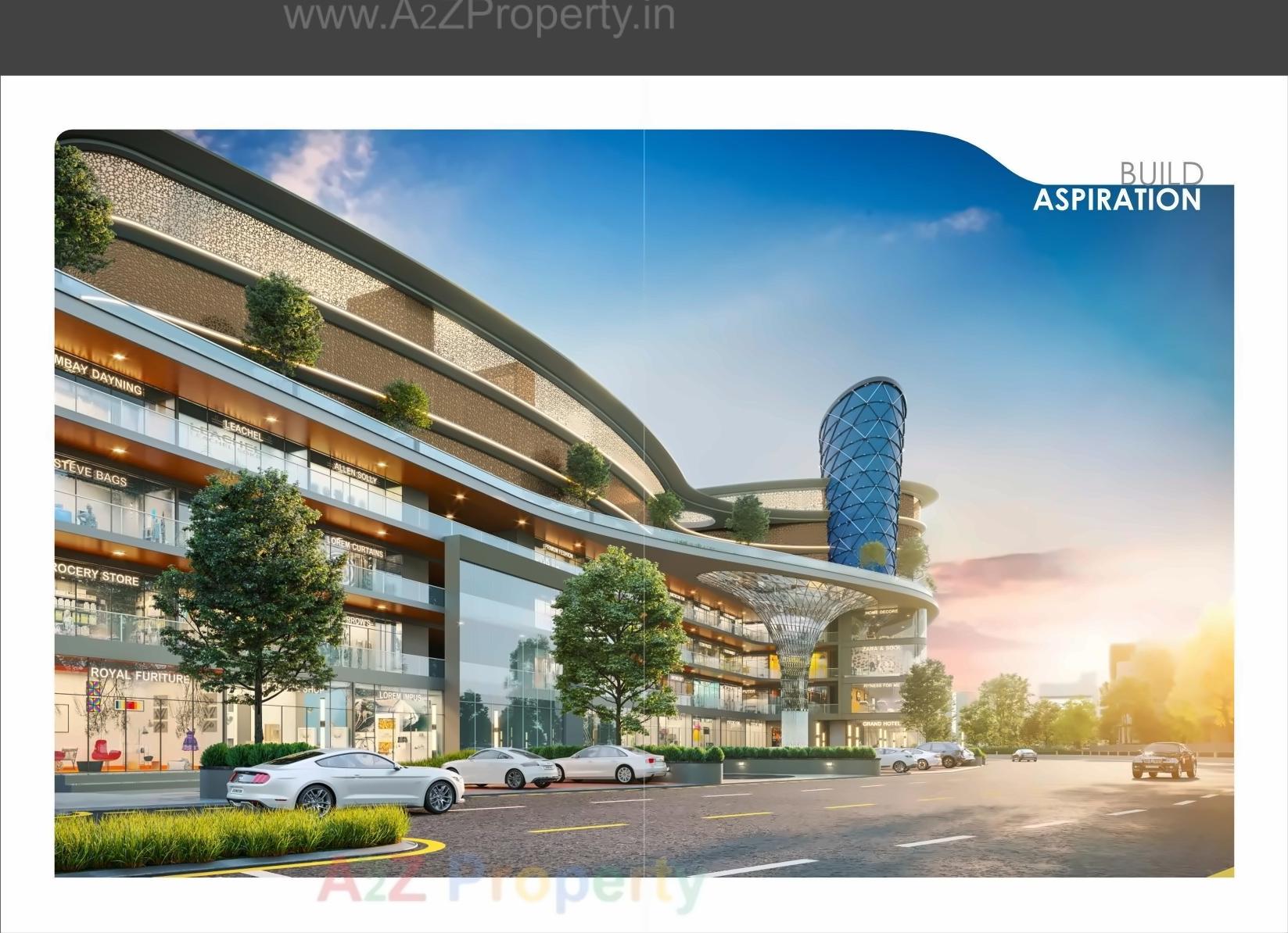 3D Elevation of real estate project Kanha Central located at Kasba, Vadodara, Gujarat