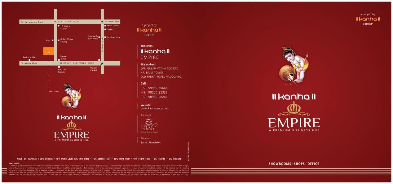  of real estate project Kanha Empire located at Tandalaja, Vadodara, Gujarat