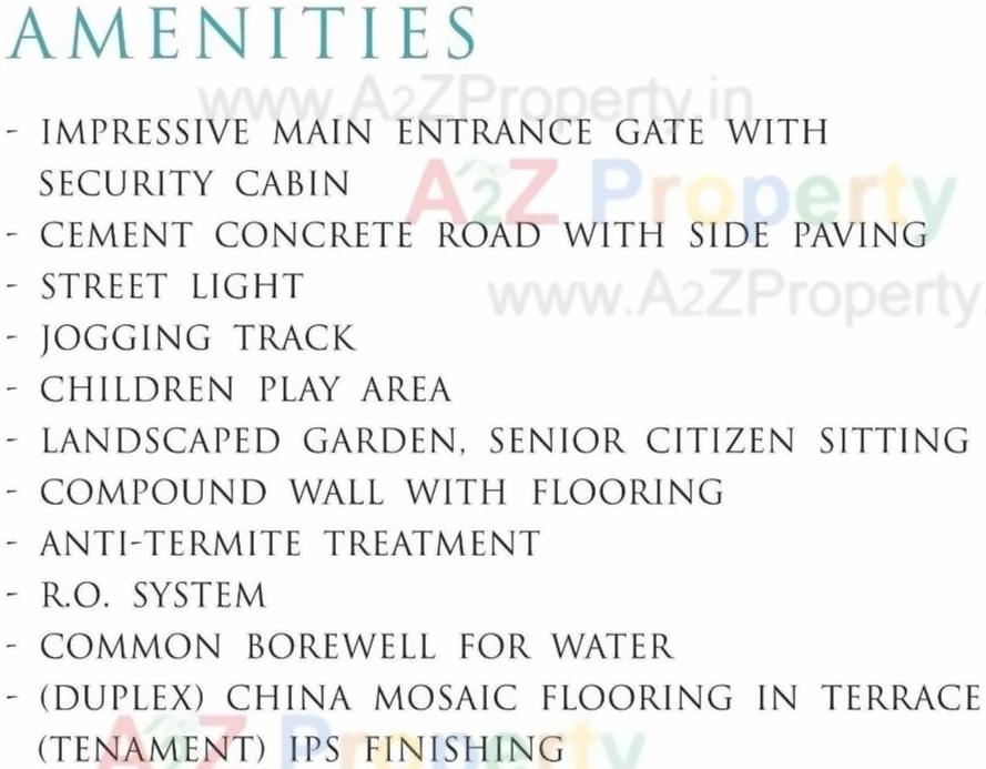 Amenities of Kanha Galaxy
