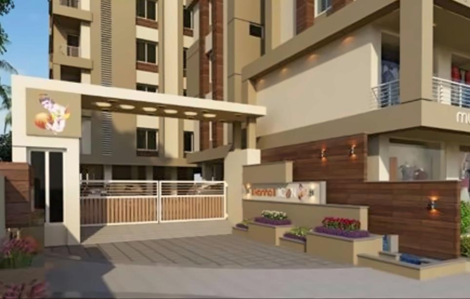 3D Elevation of real estate project Kanha Icon located at Kapurai, Vadodara, Gujarat