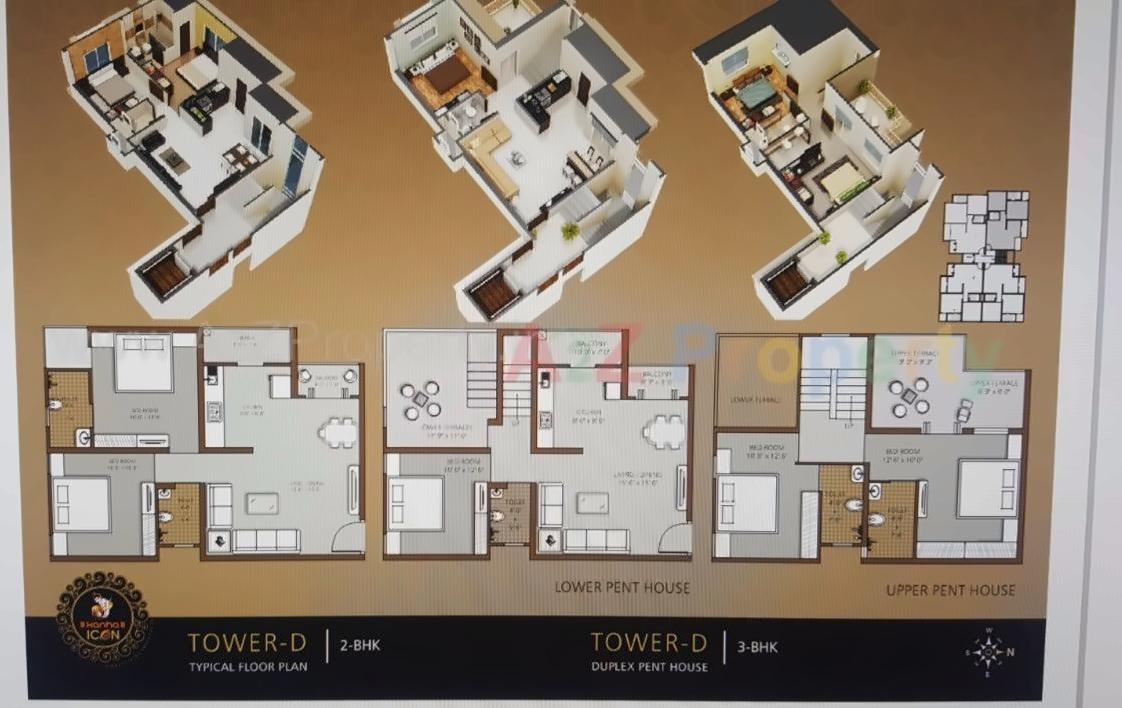 Layout of real estate project Kanha Icon located at Kapurai, Vadodara, Gujarat