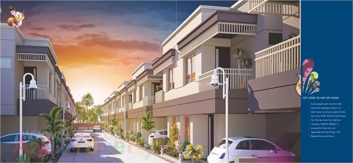 3D Elevation of real estate project Kanha Nirmal located at Tarsali, Vadodara, Gujarat