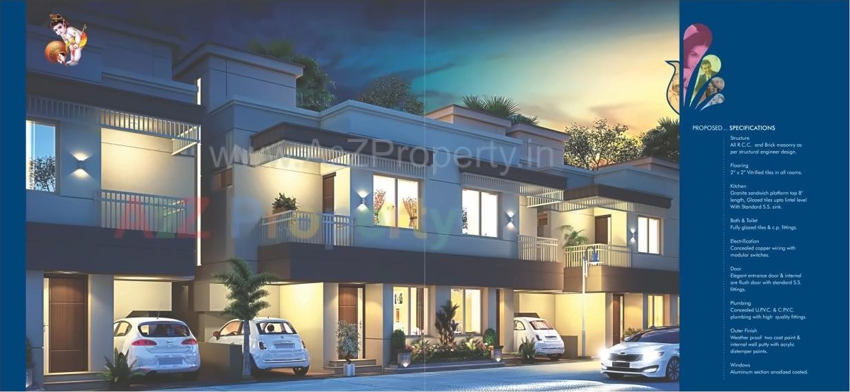 3D Elevation of real estate project Kanha Nirmal located at Tarsali, Vadodara, Gujarat