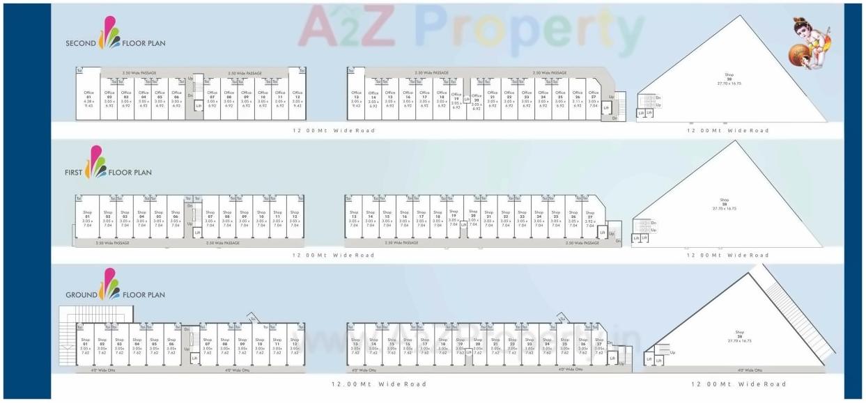 Layout of real estate project Kanha Nirmal located at Tarsali, Vadodara, Gujarat