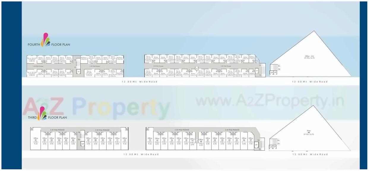 Layout of real estate project Kanha Nirmal located at Tarsali, Vadodara, Gujarat