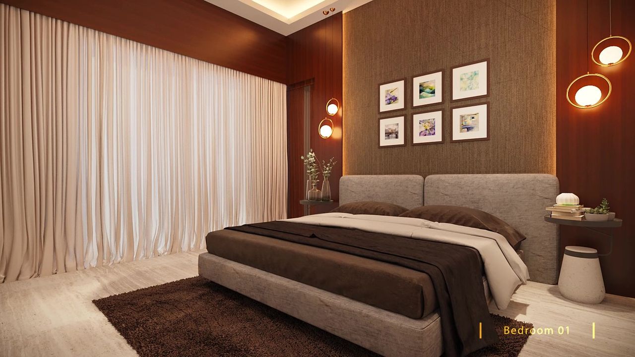 Bedroom of real estate project Kanha Skyline located at Harni, Vadodara, Gujarat