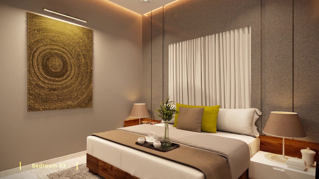Bedroom3 of real estate project Kanha Skyline located at Harni, Vadodara, Gujarat
