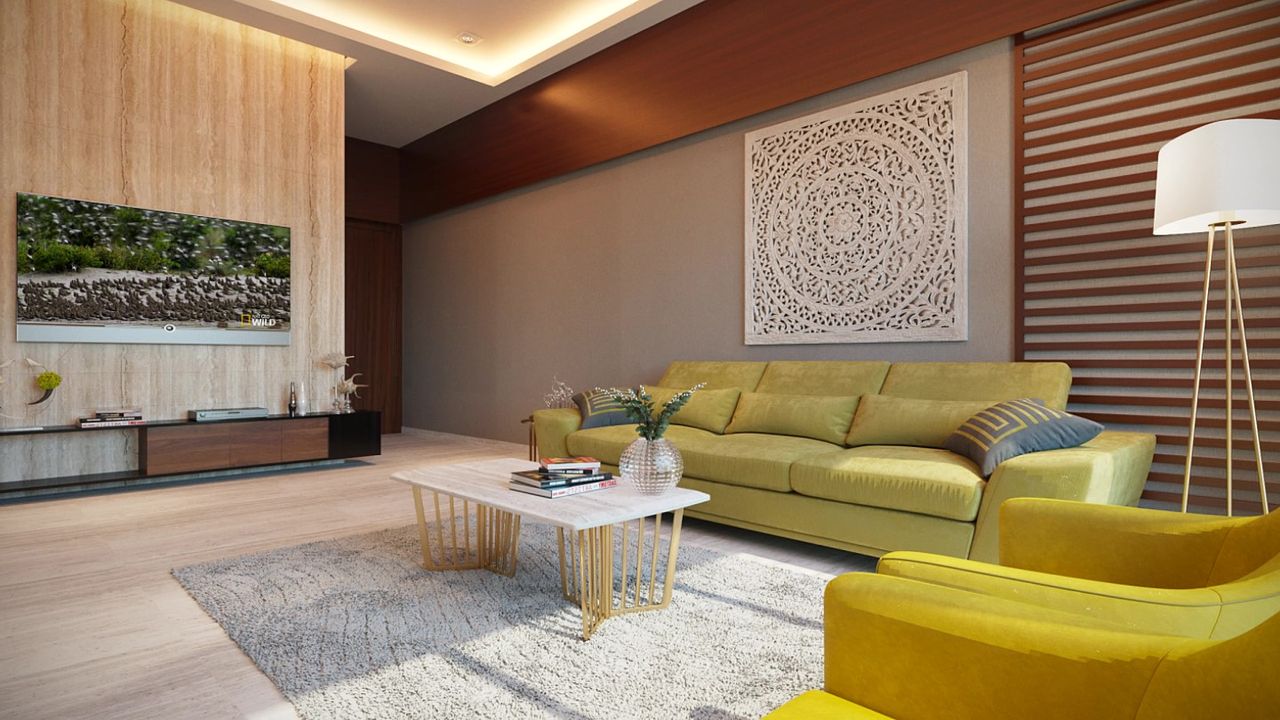Livingroom2 of real estate project Kanha Skyline located at Harni, Vadodara, Gujarat