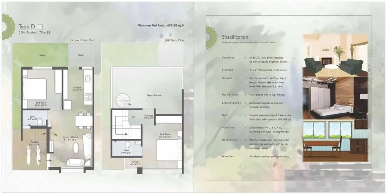 Layout of real estate project Kanha Upvan located at Dasharath, Vadodara, Gujarat