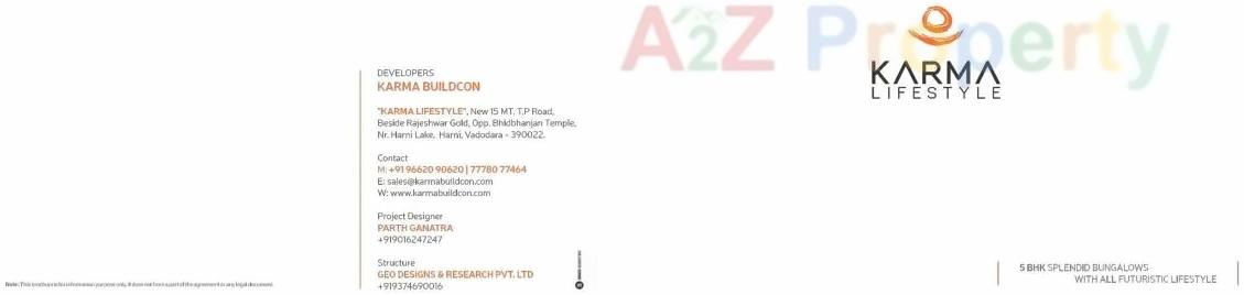  of real estate project Karma Lifestyle located at Vadodara, Vadodara, Gujarat