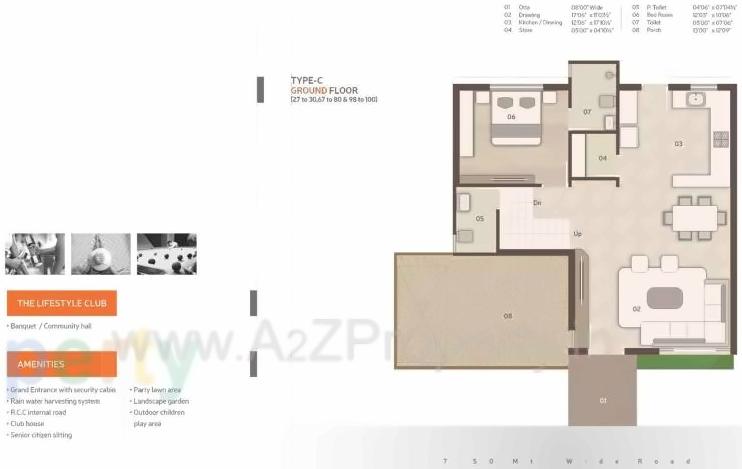 Layout of real estate project Karma Lifestyle located at Vadodara, Vadodara, Gujarat