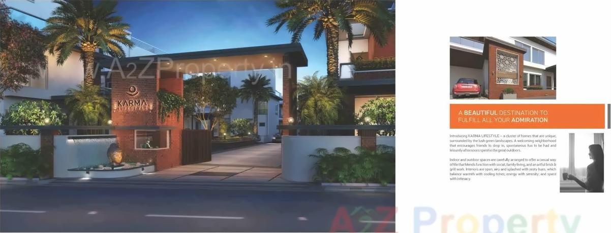 3D Elevation of real estate project Karma Lifestyle located at Vadodara, Vadodara, Gujarat