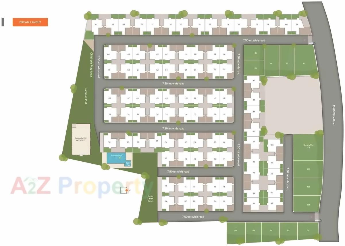 Layout of real estate project Karma Lifestyle located at Vadodara, Vadodara, Gujarat