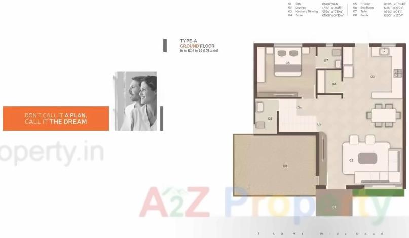 Layout of real estate project Karma Lifestyle located at Vadodara, Vadodara, Gujarat