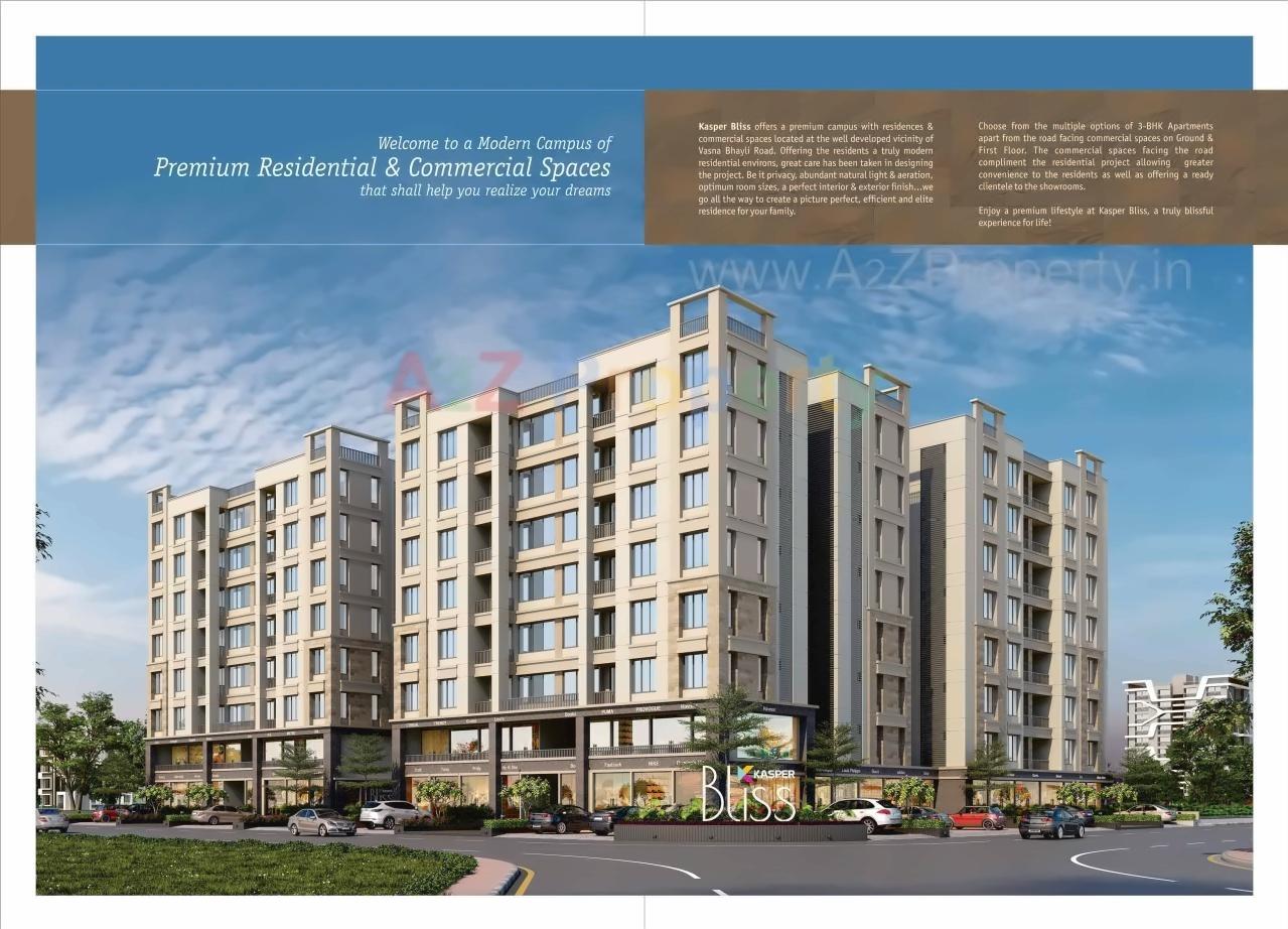 3D Elevation of real estate project Kasper Bliss located at Bhayli, Vadodara, Gujarat