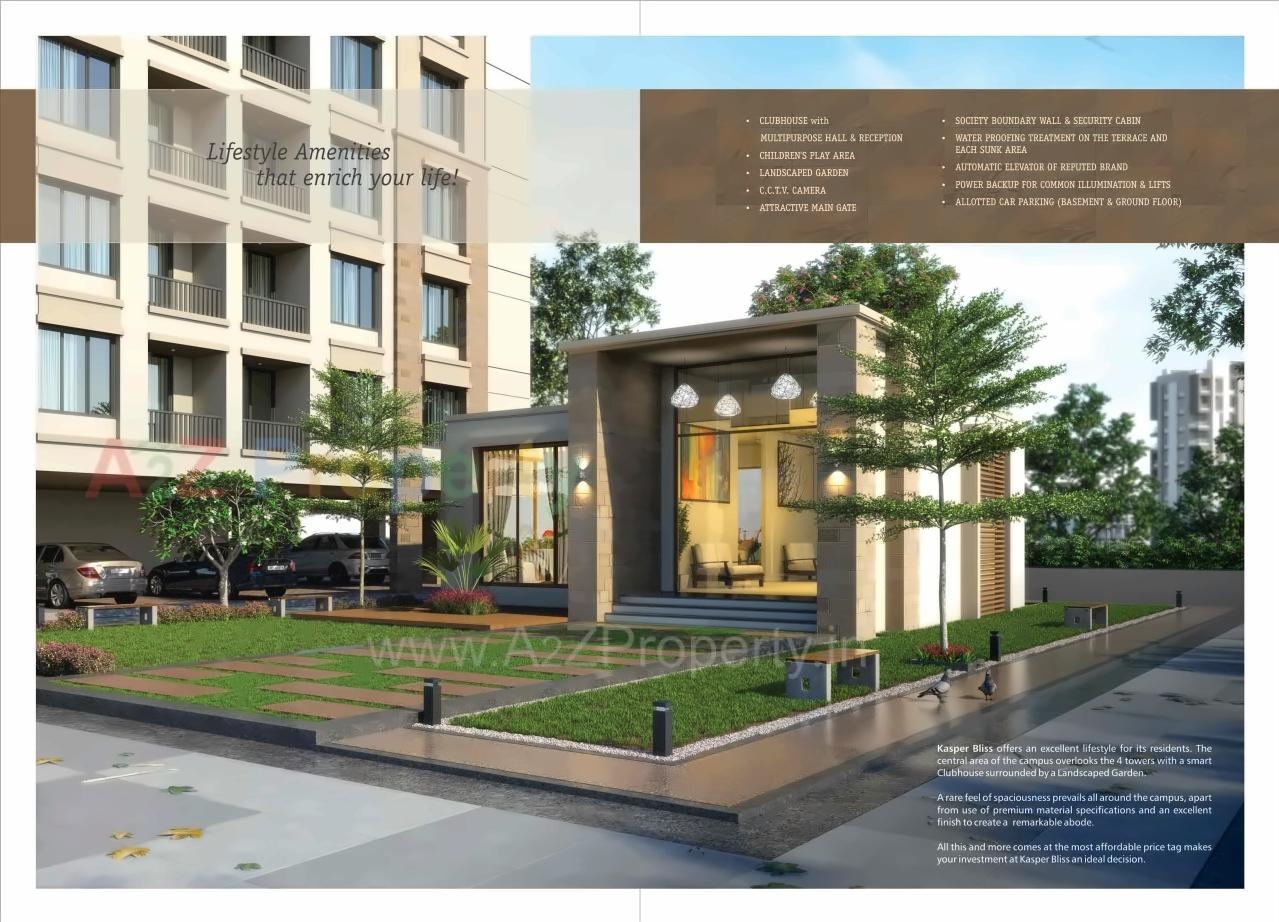 3D Elevation of real estate project Kasper Bliss located at Bhayli, Vadodara, Gujarat