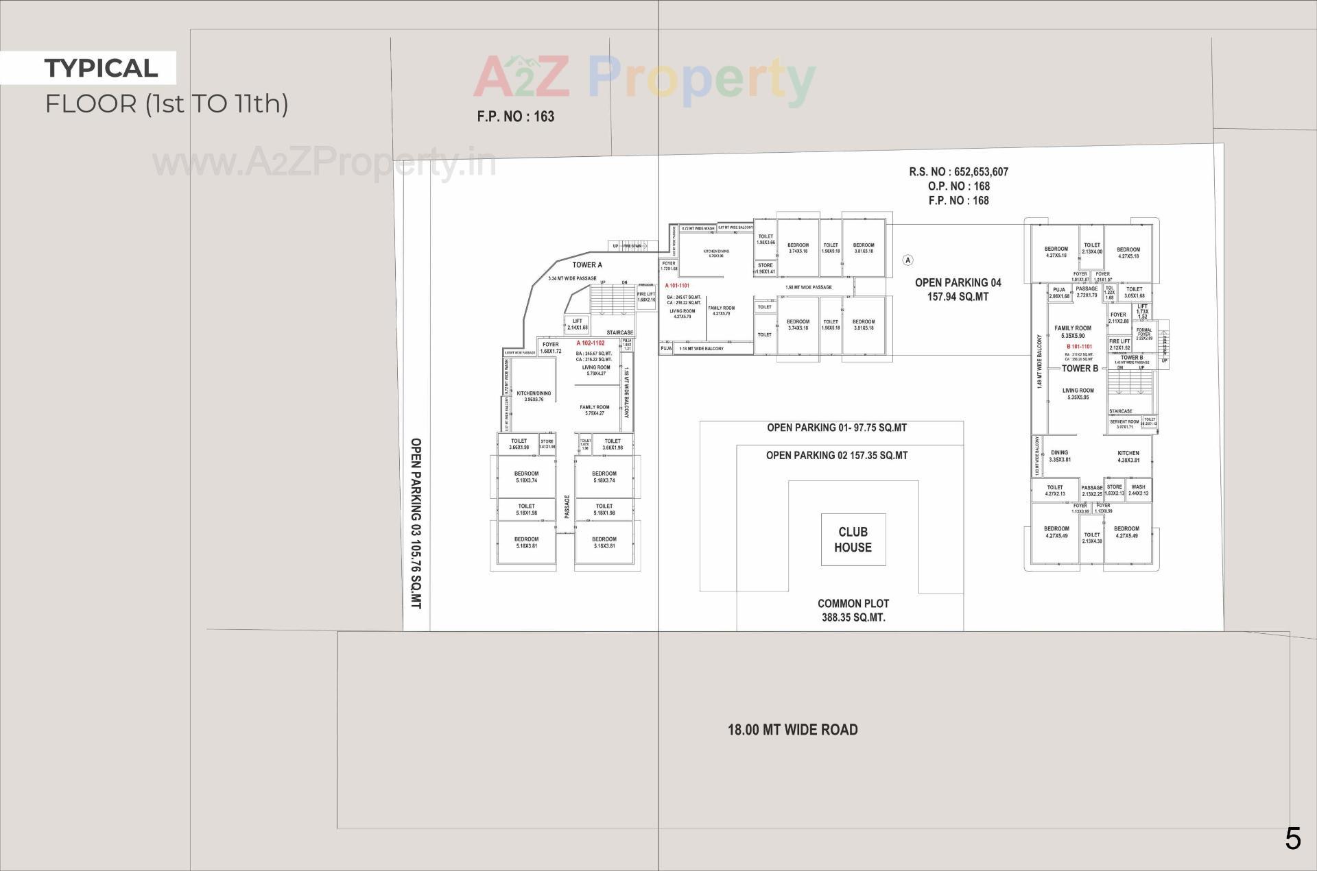 Layout of real estate project Kasper Woods located at Ankodiya, Vadodara, Gujarat