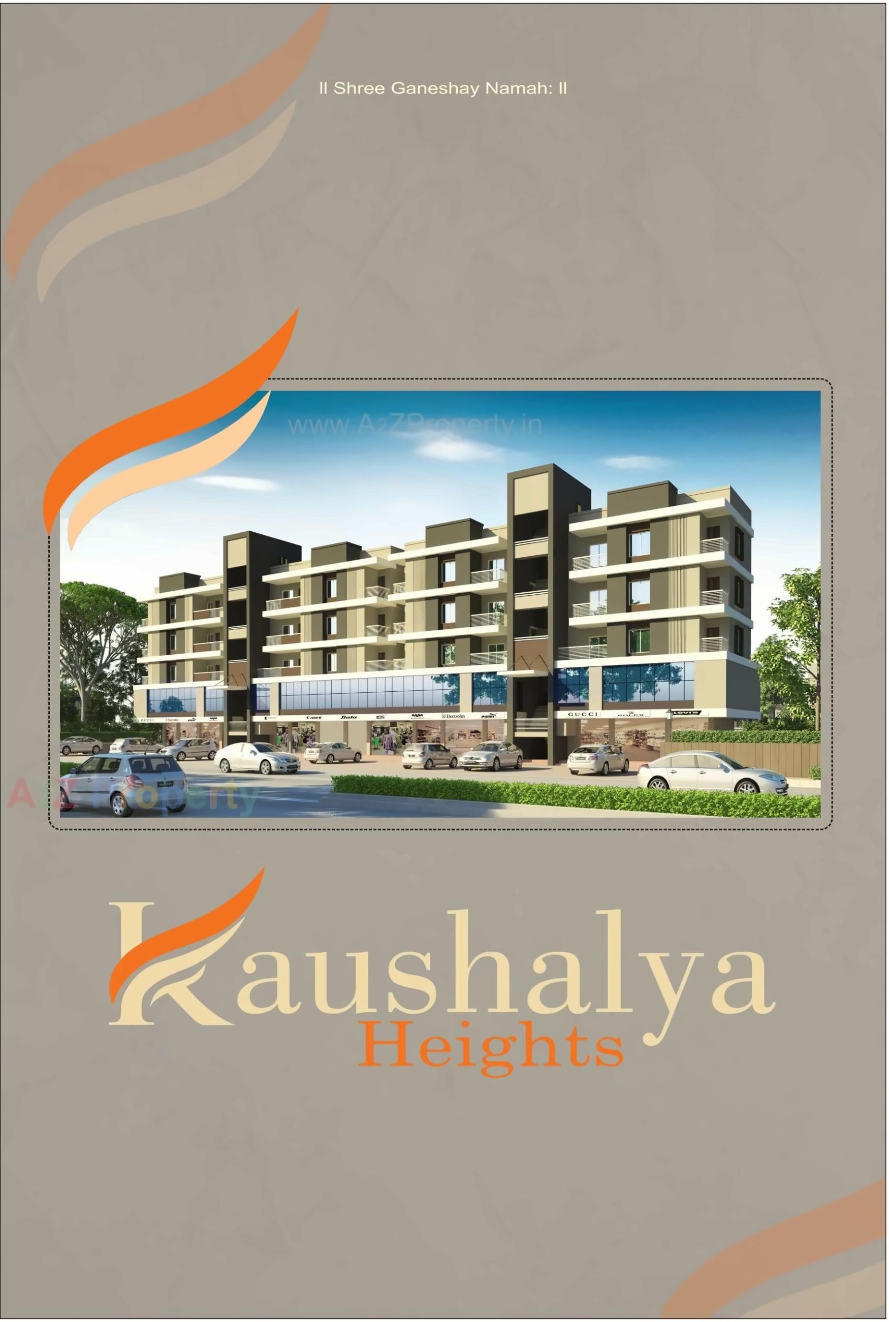 3D Elevation of real estate project Kaushalya Heights located at Sama, Vadodara, Gujarat