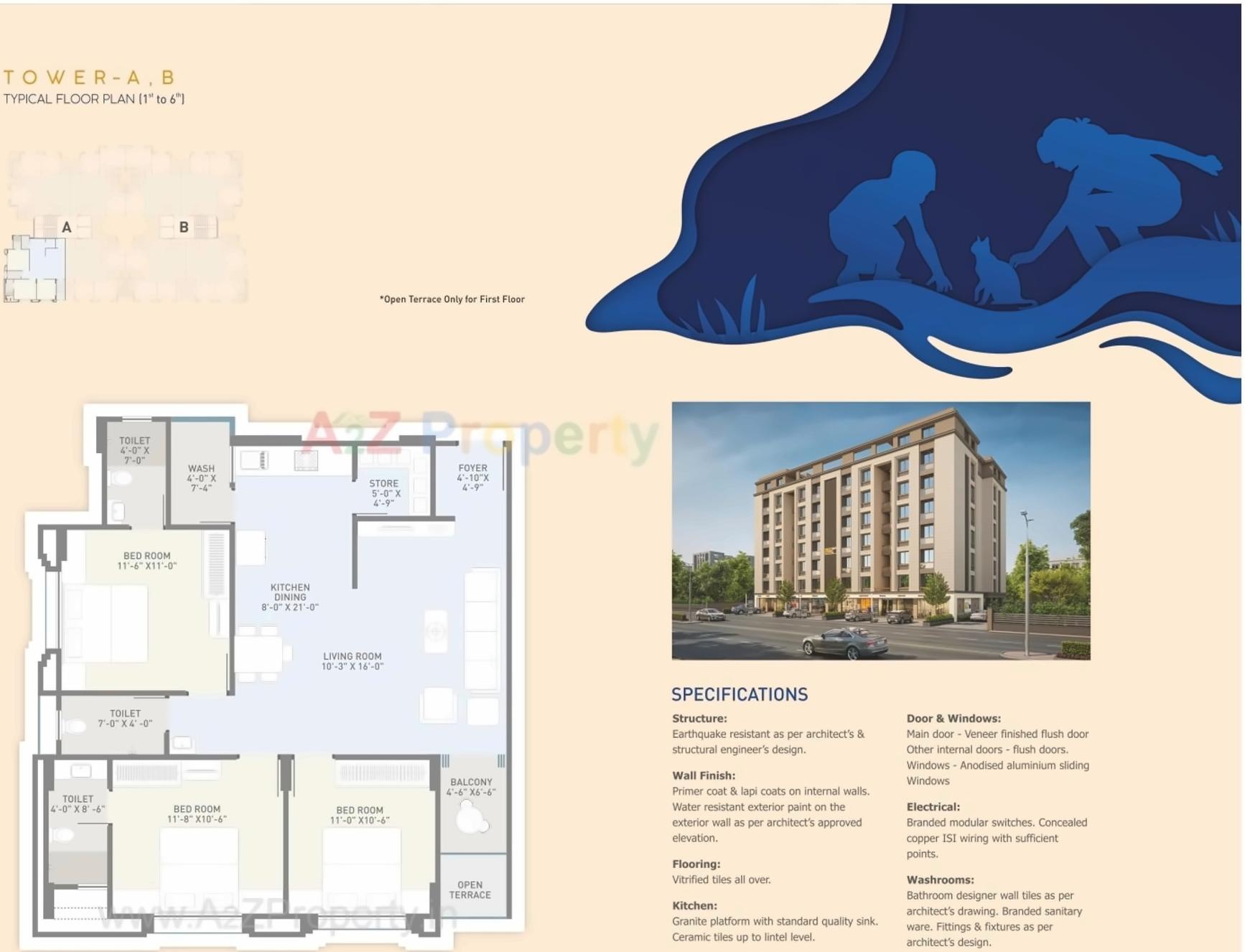 Layout of real estate project Kd 10 located at Vadodara, Vadodara, Gujarat