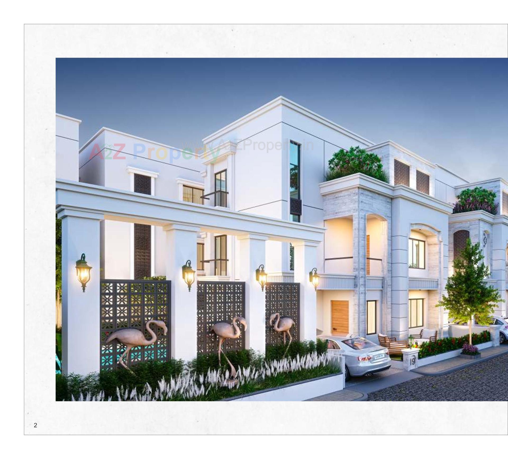 3D Elevation of real estate project Kd County located at Bil, Vadodara, Gujarat