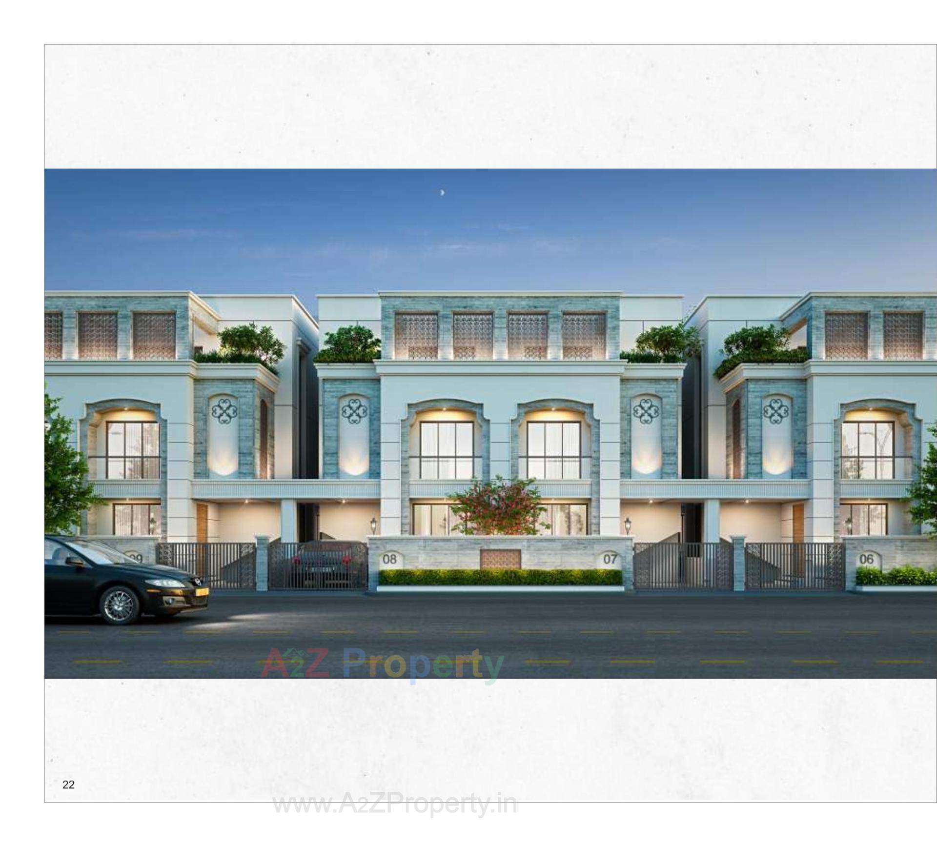 3D Elevation of real estate project Kd County located at Bil, Vadodara, Gujarat