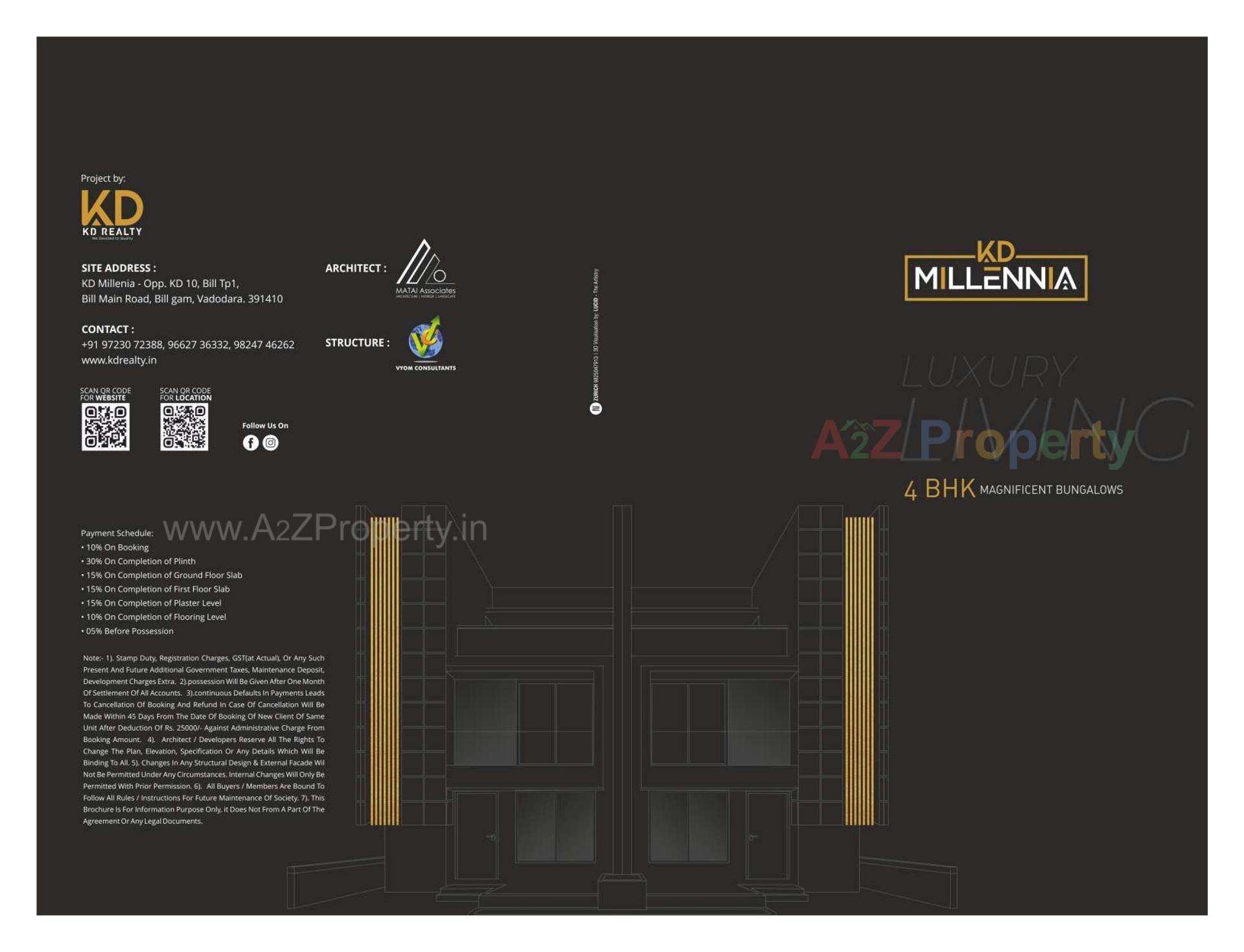  of real estate project Kd Millennia located at Bill, Vadodara, Gujarat