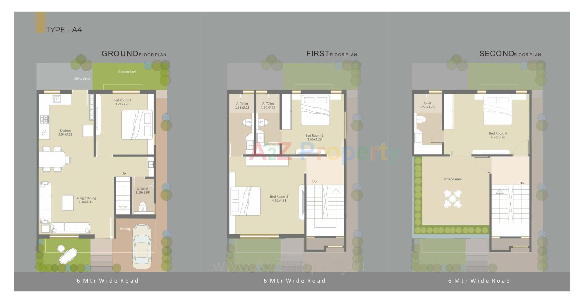 Layout of real estate project Kd Millennia located at Bill, Vadodara, Gujarat